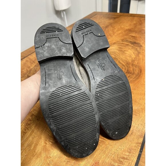 Vtg Cole Haan Men's 10.5 C10104 Distressed Split Toe Gray Lace-Up Oxford Shoes - Picture 8 of 9